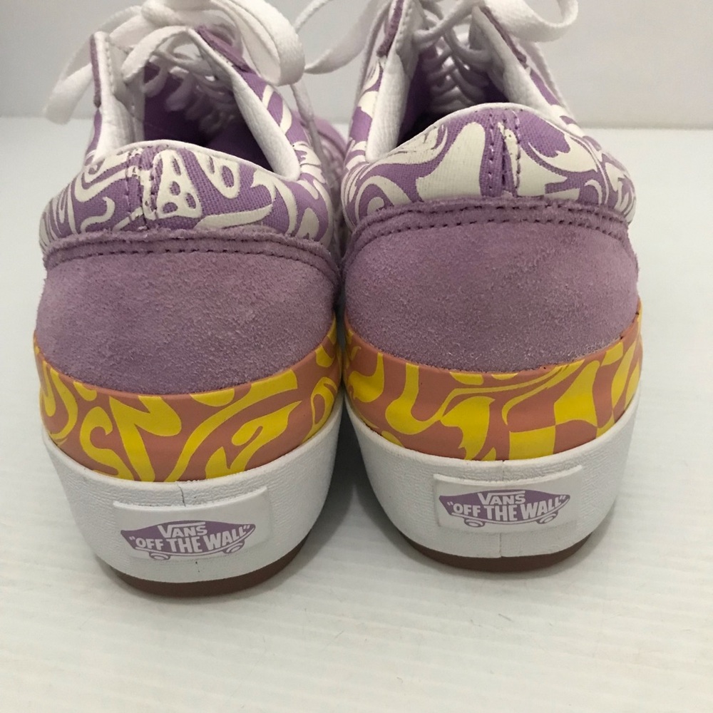 New Vans Old Skool Stacked Platform Sneaker Wavy Daze Lilac Purple Women’s 9.5 - Picture 4 of 9